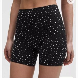 NWT LULULEMON Align No Line HR Short 6" Heart
Scatter Dot Print Black White